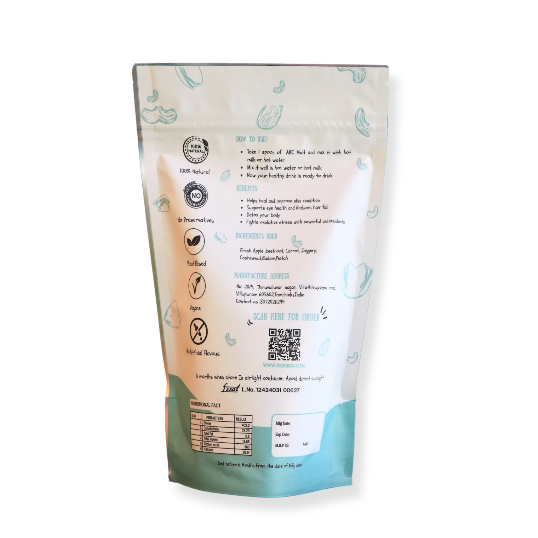 Abc Malt Powder for Glowing Skin