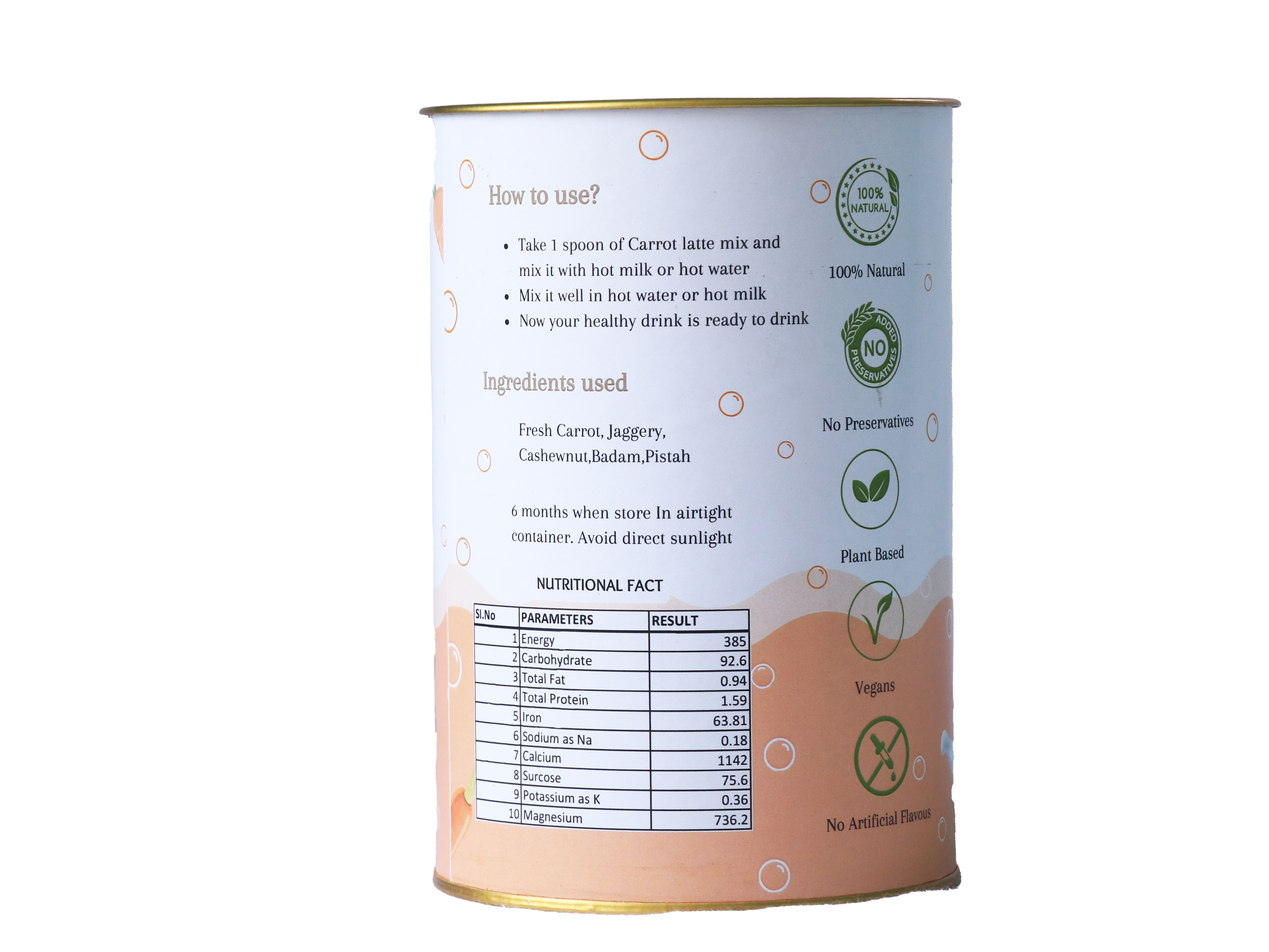 Carrot malt for eye insights